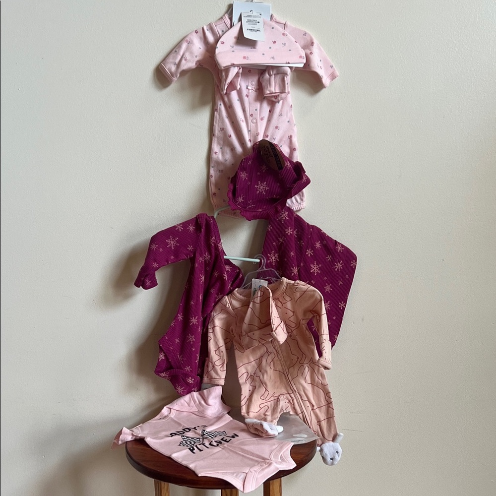 Chick Pea Pink Baby Onesie - Daddy's Pit Crew girl shower gift, multiple sizes